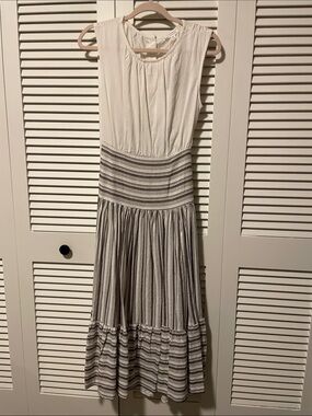 Blu Pepper | Dresses | Stripe Crochet Knit Midi Dress | Poshmark